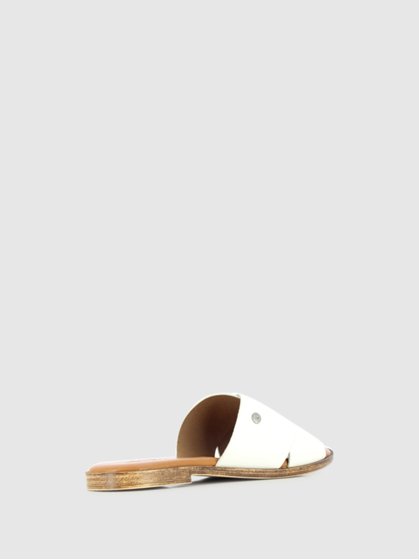 Drakart Sandálias Slip-on em Pele Branca